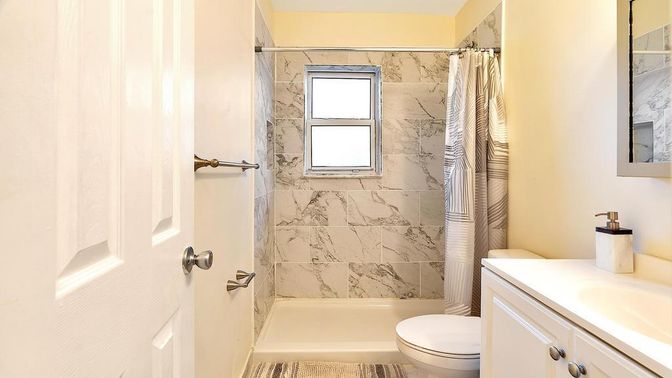 Bathroom, Interior, Marble Walls