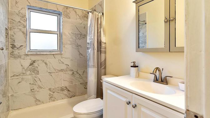 Bathroom, Interior, Marble Walls