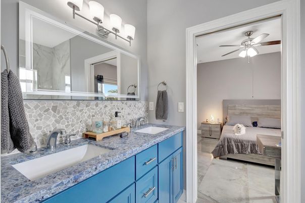 Bathroom, Bedroom, Dual Sink Vanities, Interior, Marble