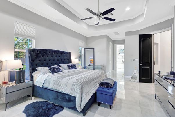 Bedroom, Interior, Recessed Lighting