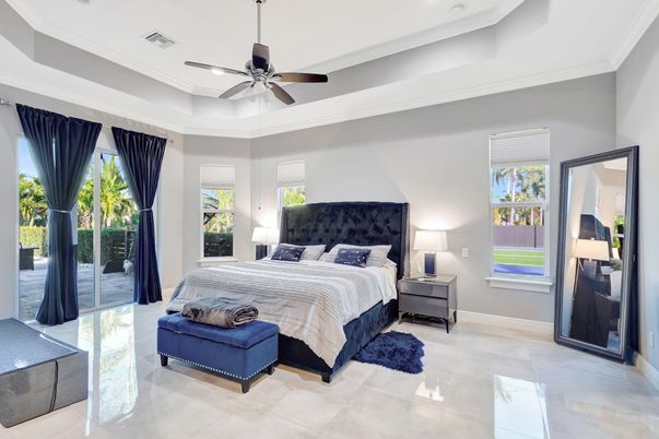 Bedroom, Interior, Recessed Lighting