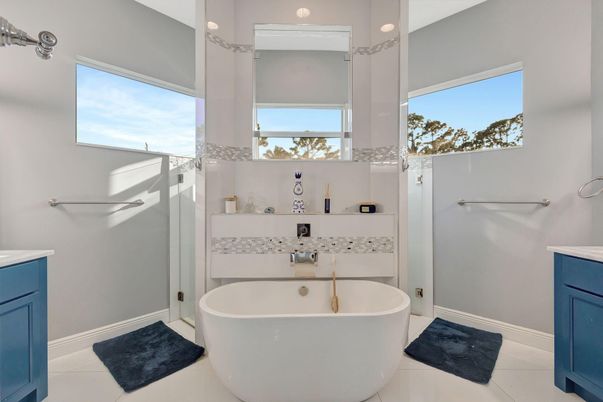 Bathroom, Free Standing Baths, Interior, Recessed Lighting