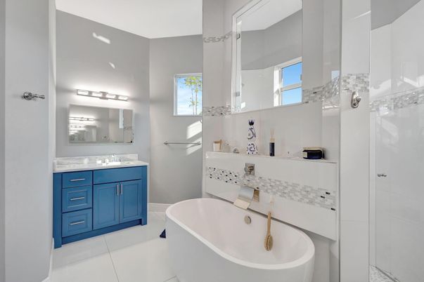 Bathroom, Dual Sink Vanities, Free Standing Baths, Interior