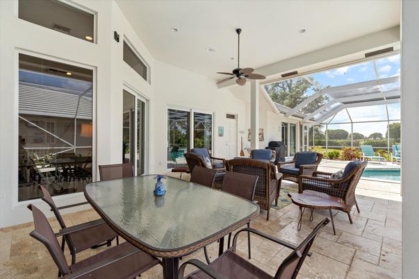 Dining room, Glass Ceilings, Interior, Pool, Recessed Lighting, Sun Room
