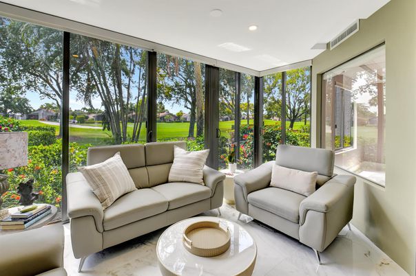 Interior, Living room, Recessed Lighting, Sun Room