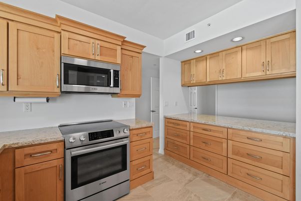 Interior, Kitchen, Recessed Lighting, Stainless Steel Appliances