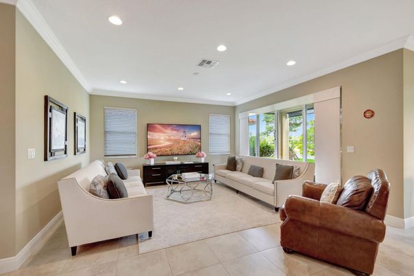 Interior, Living room, Recessed Lighting