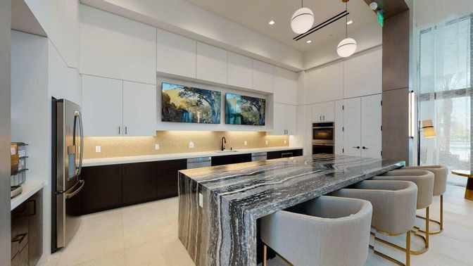 Interior, Kitchen, Pendant Lights, Recessed Lighting, Stainless Steel Appliances
