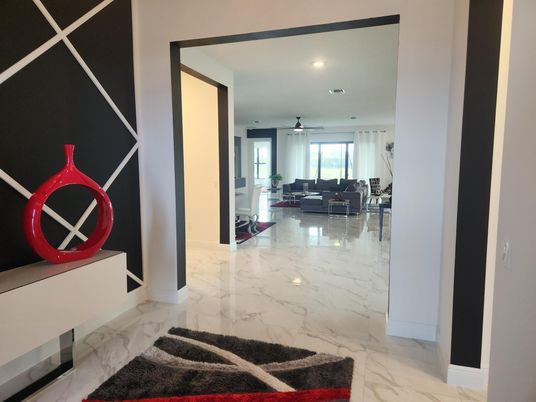 Interior, Living room, Marble, Recessed Lighting