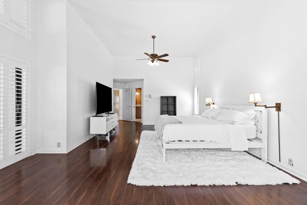Bedroom, Interior, Wood Texture Flooring