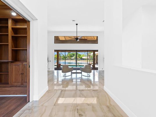 Interior, Marble, Recessed Lighting, Water