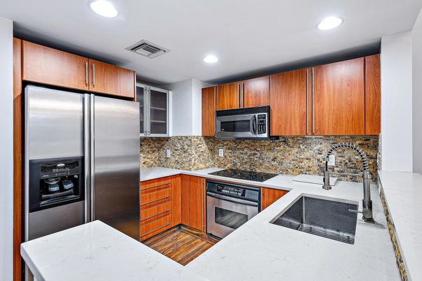 Interior, Kitchen, Recessed Lighting, Stainless Steel Appliances