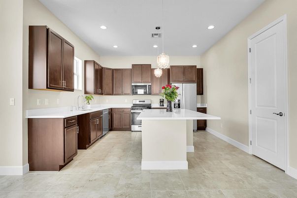 Interior, Kitchen, Pendant Lights, Recessed Lighting, Stainless Steel Appliances