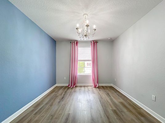 Chandelier, Empty room, Interior, Wood Texture Flooring