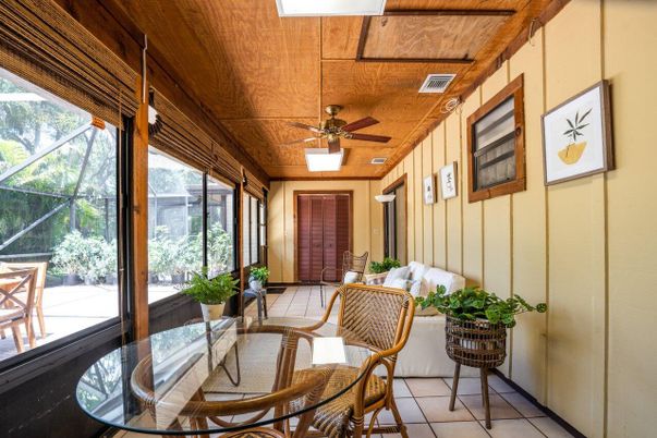 Interior, Sun Room, Wooden Ceilings