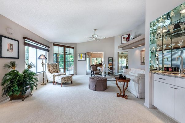 Interior, Living room, Recessed Lighting