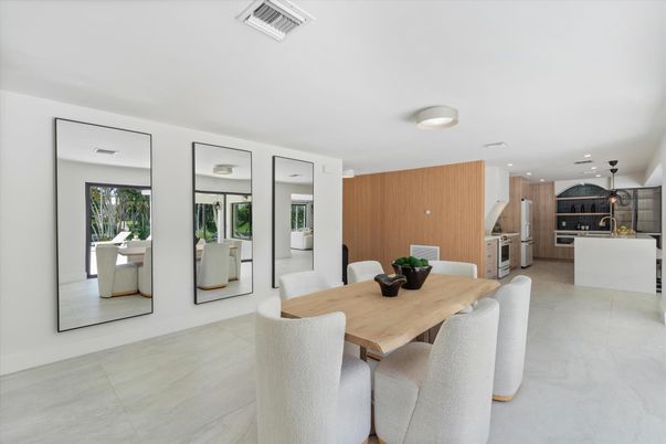 Dining room, Interior, Kitchen, Pendant Lights, Recessed Lighting