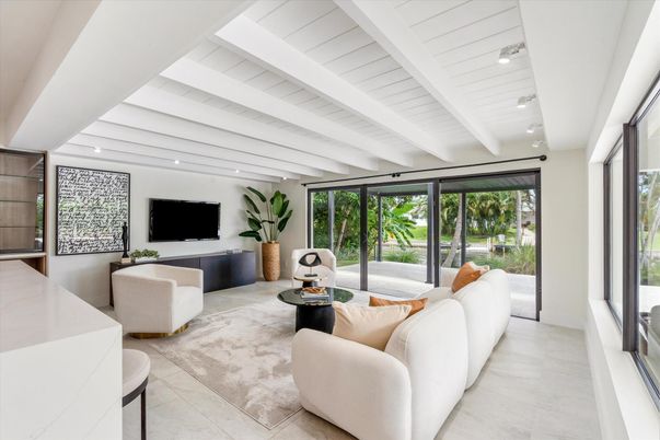 Interior, Living room, Recessed Lighting