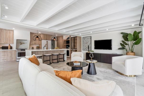 Interior, Kitchen, Living room, Recessed Lighting