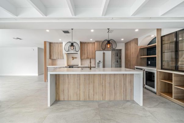 Interior, Kitchen, Pendant Lights, Recessed Lighting, Stainless Steel Appliances