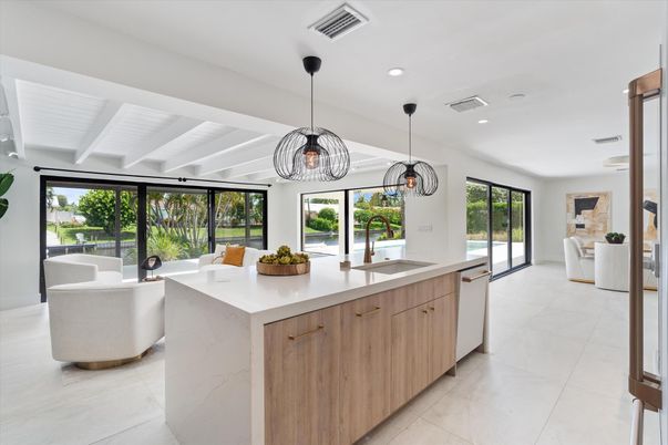 Interior, Kitchen, Living room, Pendant Lights, Recessed Lighting