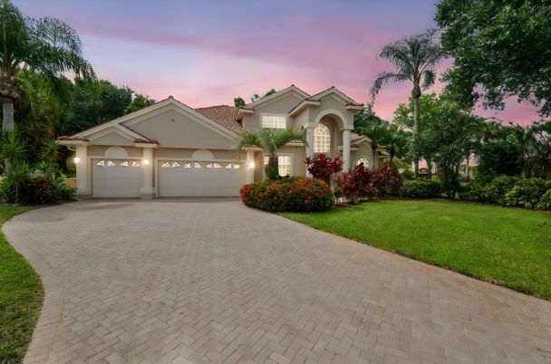 Attached, Backyard, Exterior, Facade, Mediterranean