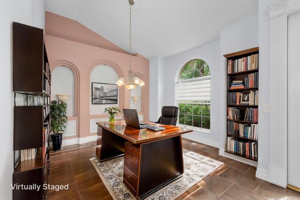 Chandelier, Home Office, Interior, Pendant Lights, Wood Texture Flooring