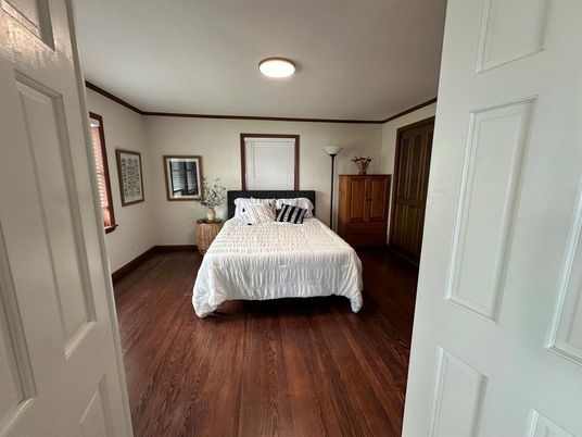 Bedroom, Interior, Wood Texture Flooring