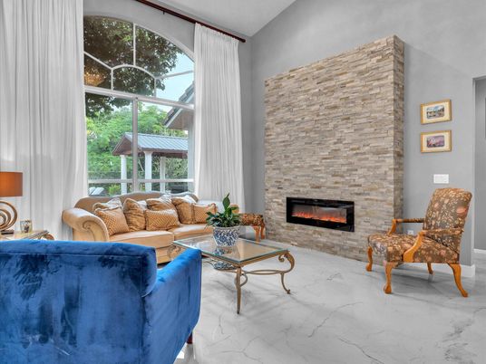 Fireplace, Interior, Living room, Marble, Stone Walls