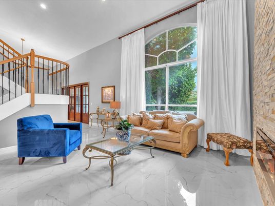 Interior, Living room, Marble, Recessed Lighting, Stone Walls