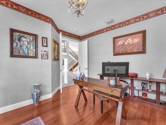 Home Office, Interior, Wood Texture Flooring