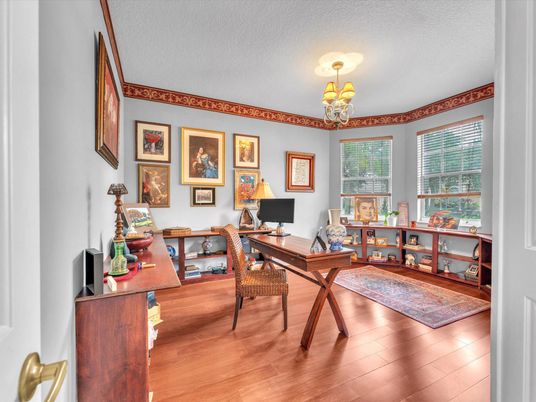 Home Office, Interior, Wood Texture Flooring