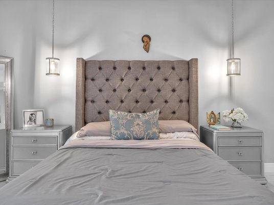 Bedroom, Interior, Pendant Lights