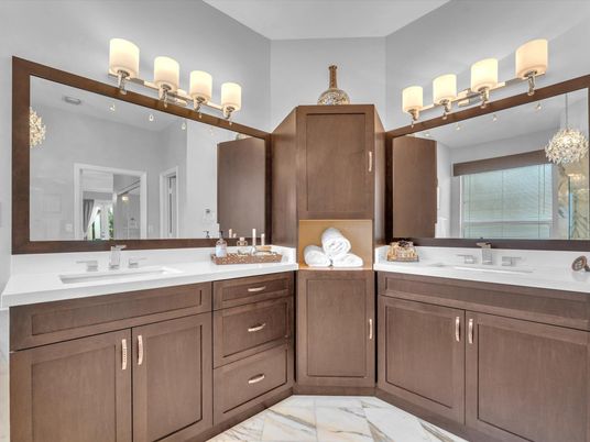 Bathroom, Dual Sink Vanities, Interior, Marble