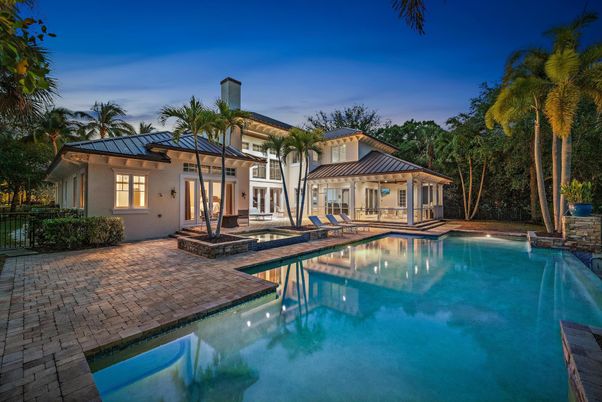 Exterior, Pool, Solar Panels