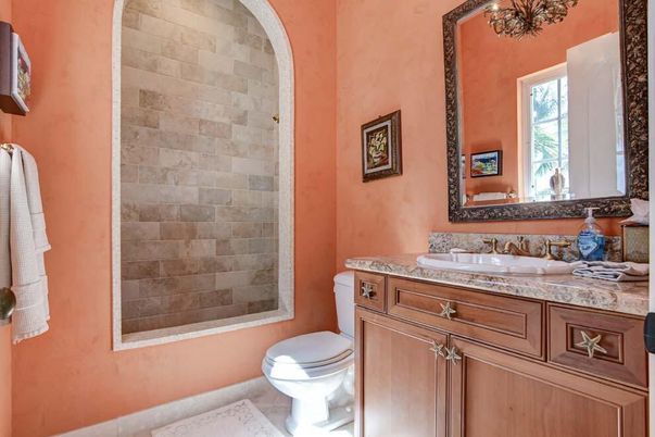 Bathroom, Interior, Stone Walls