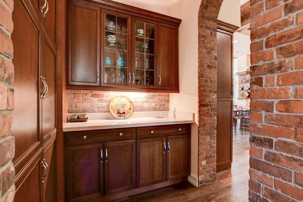 Interior, Stone Walls, Wood Texture Flooring