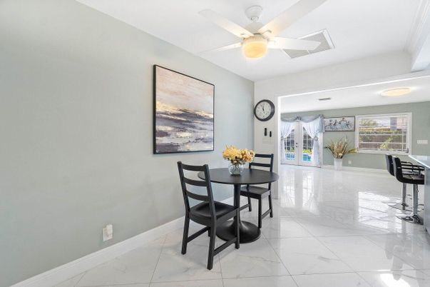 Dining room, Interior, Marble