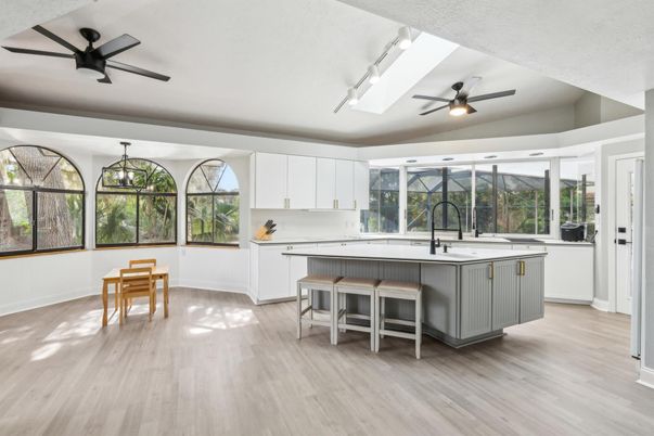 Interior, Kitchen, Wood Texture Flooring