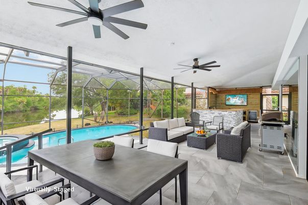 Dining room, Glass Ceilings, Interior, Pool, Sun Room
