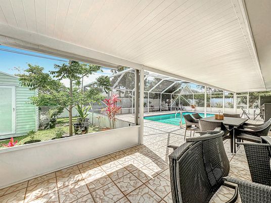 Dining room, Glass Ceilings, Interior, Pool, Sun Room