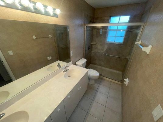 Bathroom, Dual Sink Vanities, Glass Shower, Interior
