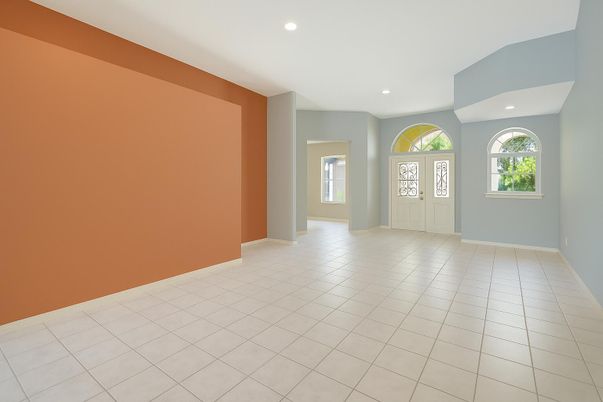 Empty room, Interior, Recessed Lighting