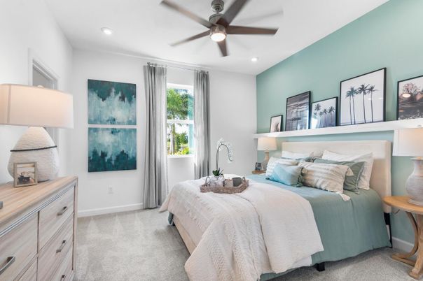 Bedroom, Interior, Recessed Lighting