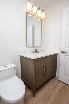 Bathroom, Interior, Wood Texture Flooring