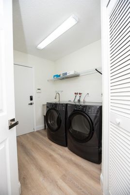 Interior, Utility Closets, Washer, Wood Texture Flooring