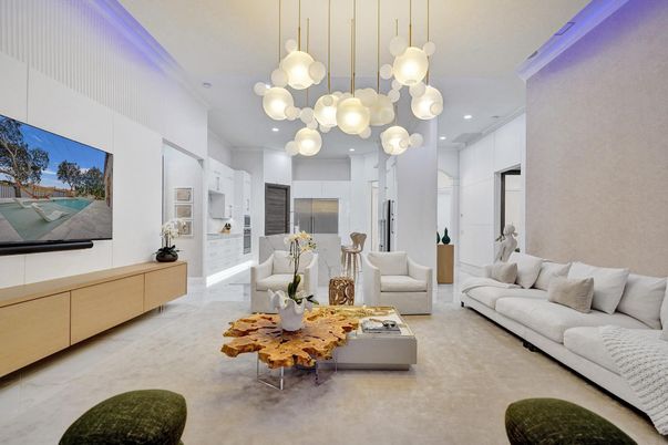 Interior, Living room, Pendant Lights, Recessed Lighting