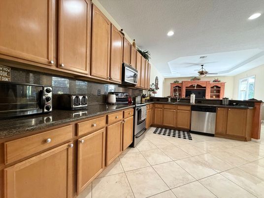 Interior, Kitchen, Recessed Lighting, Stainless Steel Appliances