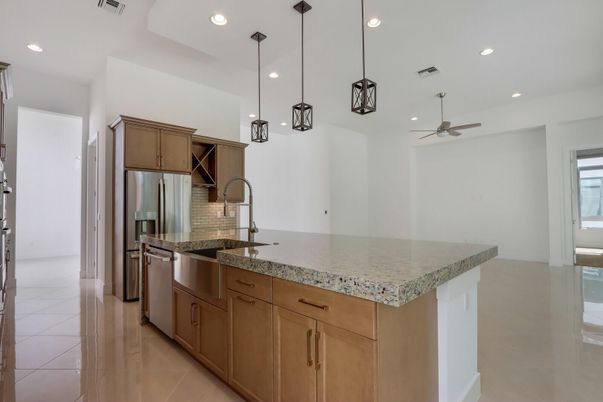Interior, Kitchen, Pendant Lights, Recessed Lighting, Stainless Steel Appliances