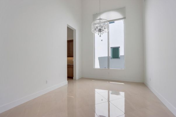 Chandelier, Empty room, Interior